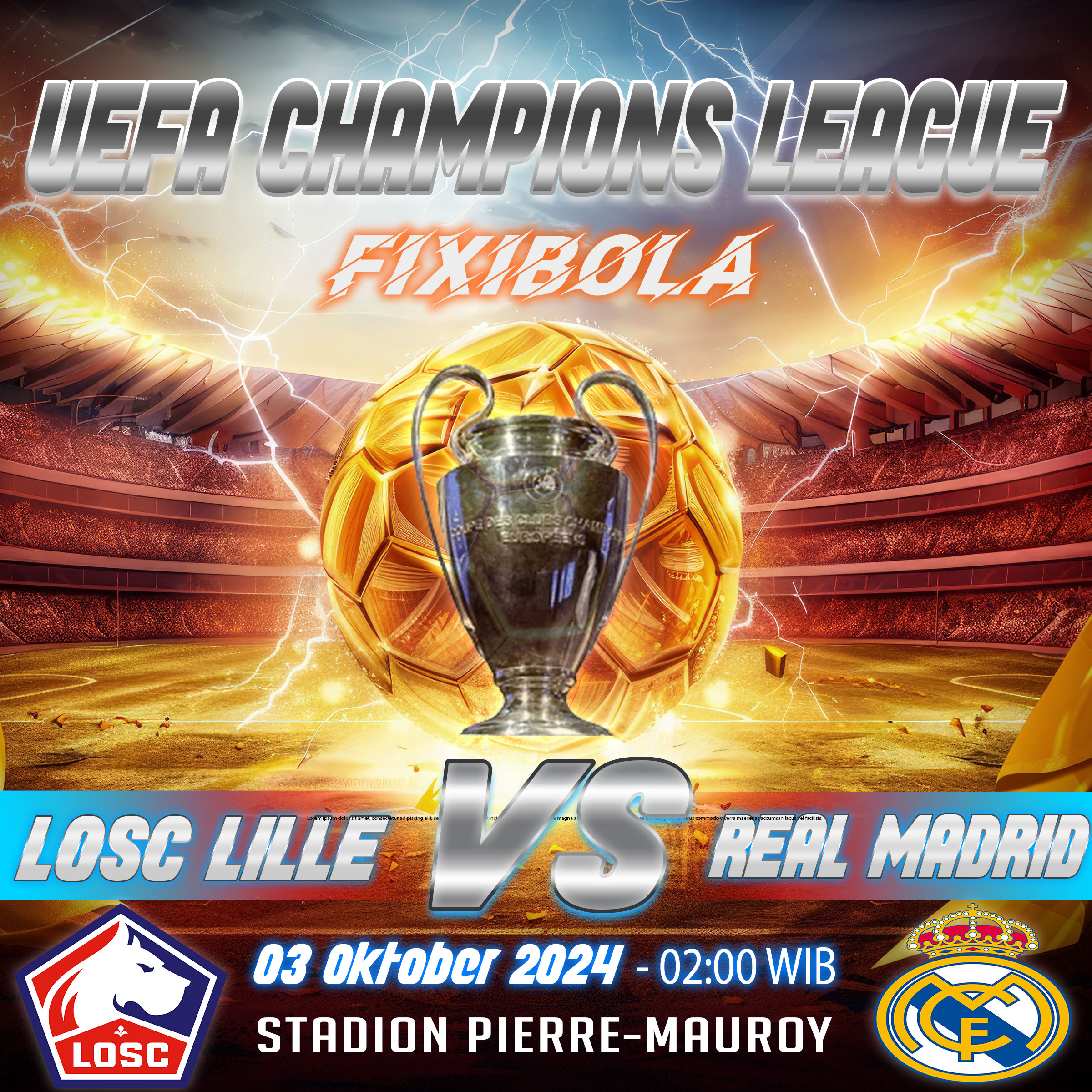 PREDIKSI BOLA LILLE OSC VS REAL MADRID