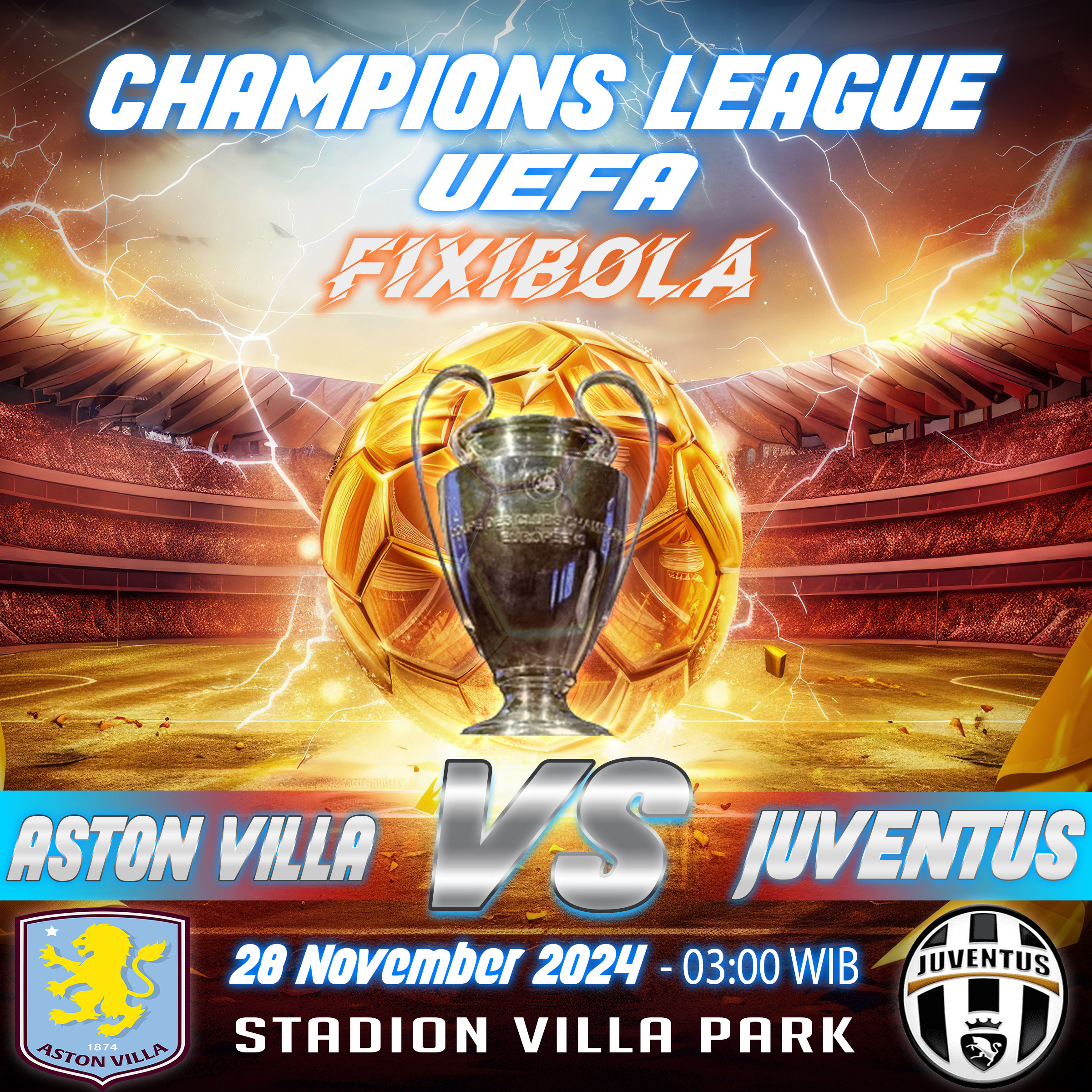 PREDIKSI BOLA ASTON VILLA VS JUVENTUS