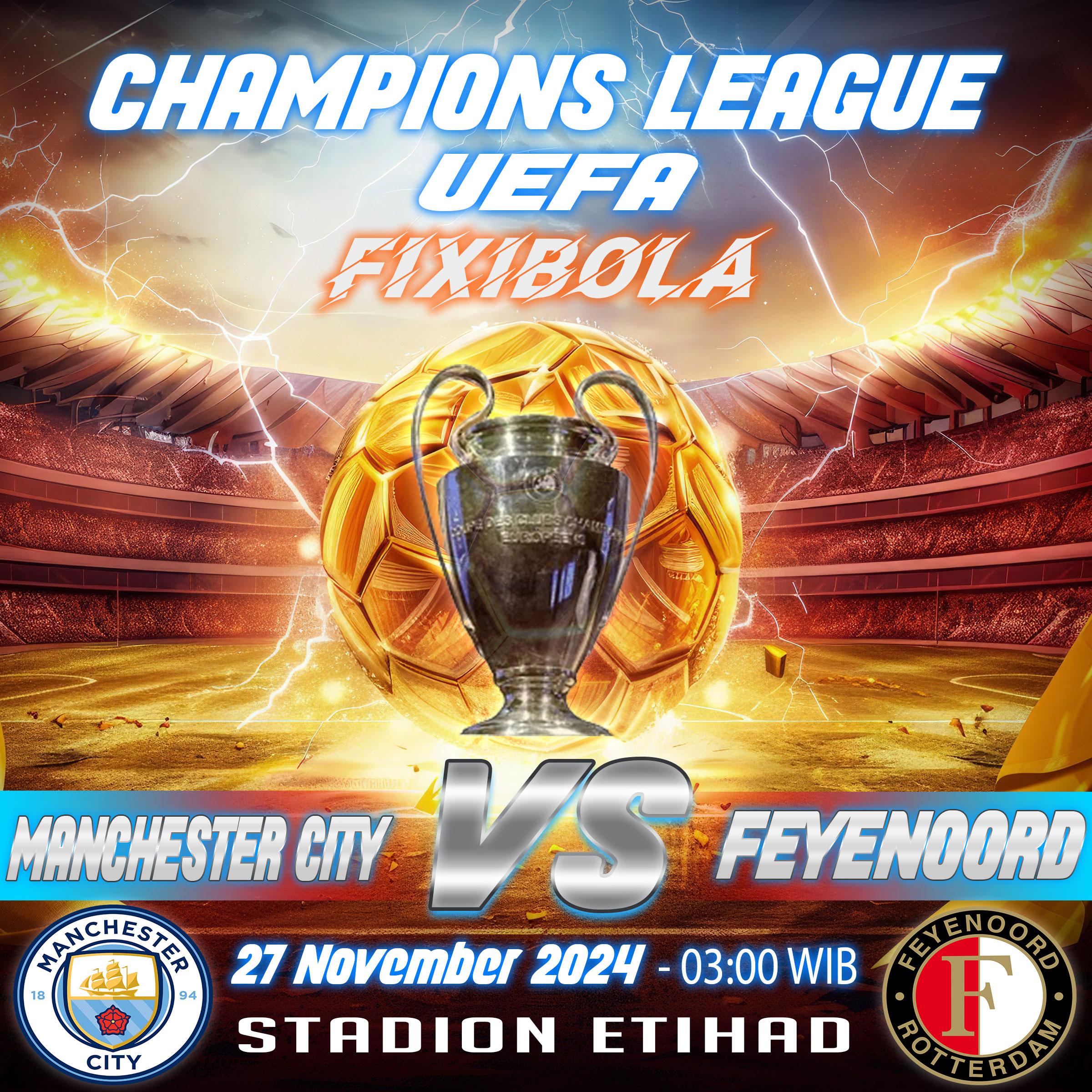 PREDIKSI BOLA MANCHESTER CITY VS FEYENOORD