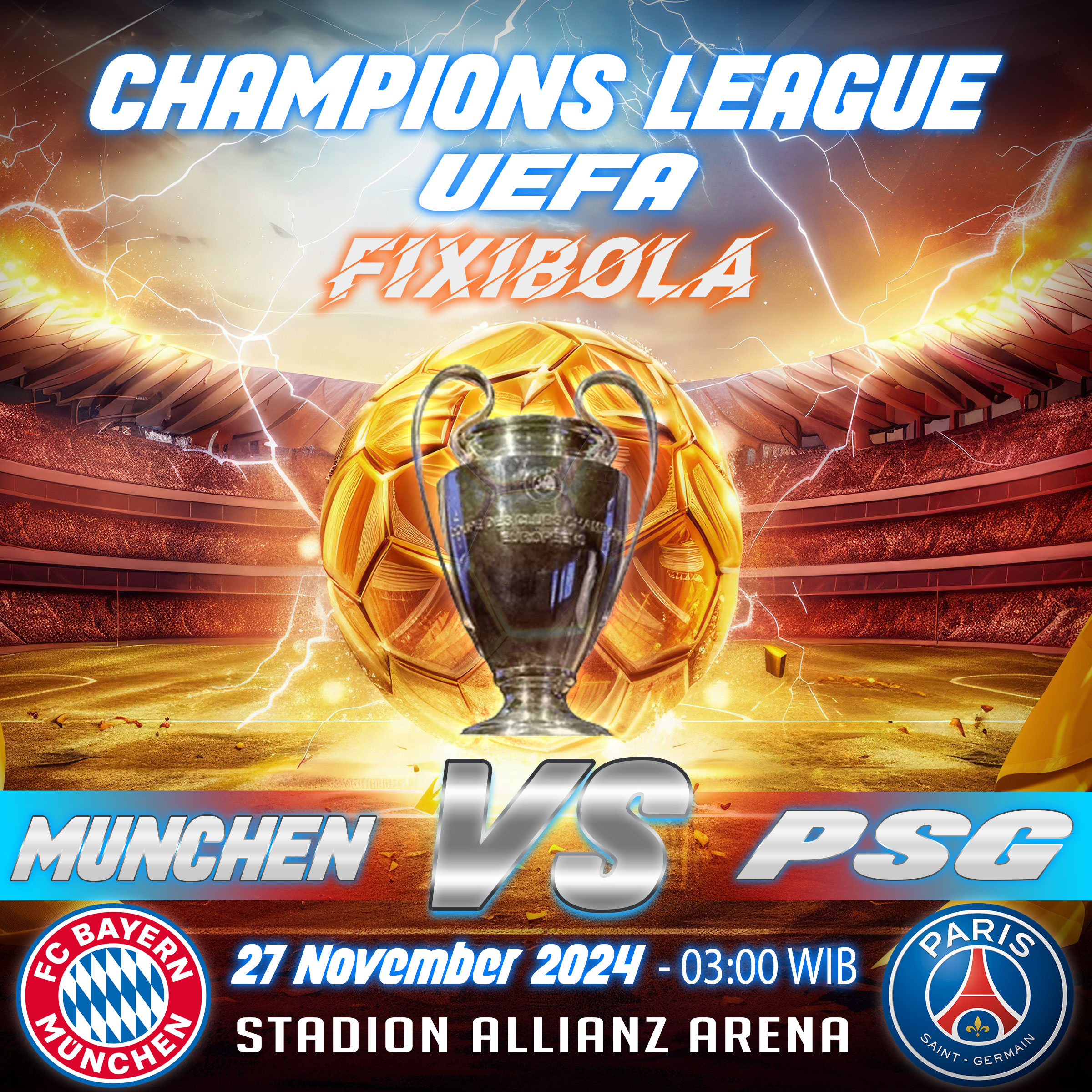 PREDIKSI BOLA BAYERN MUNCHEN VS PARIS SAINT GERMAIN