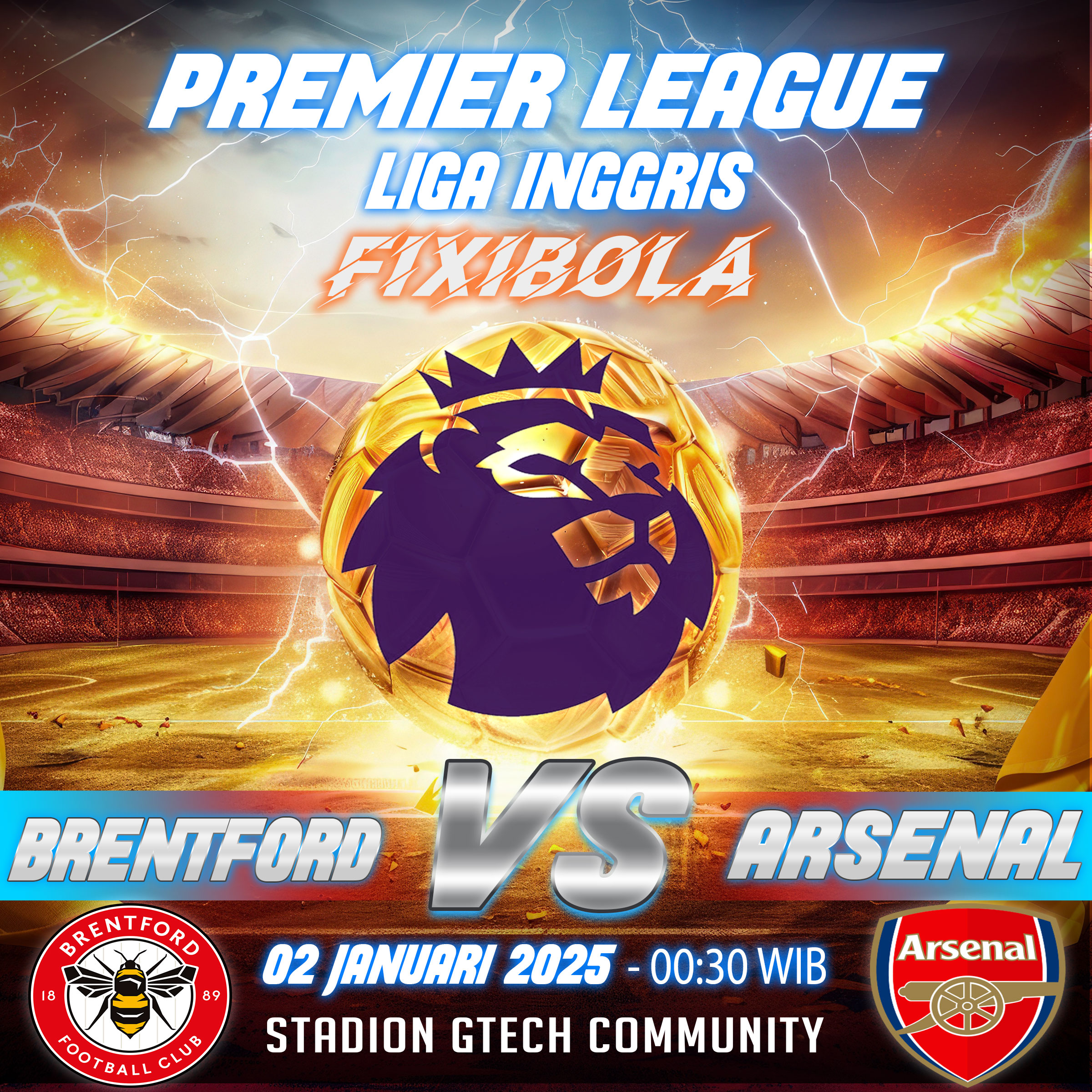 PREDIKSI BOLA BRENTFORD VS ARSENAL