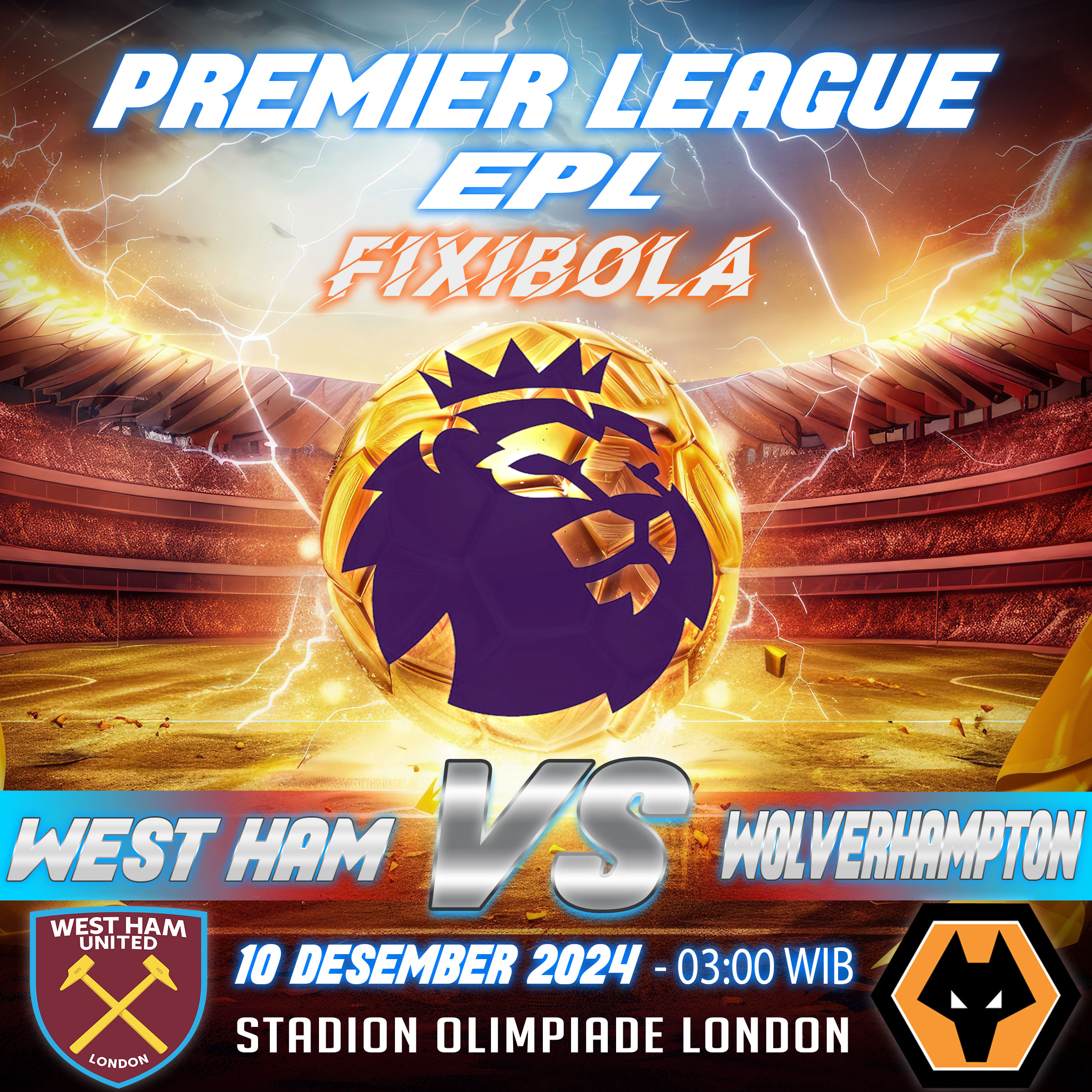 PREDIKSI BOLA WEST HAM VS WOLVERHAMPTON