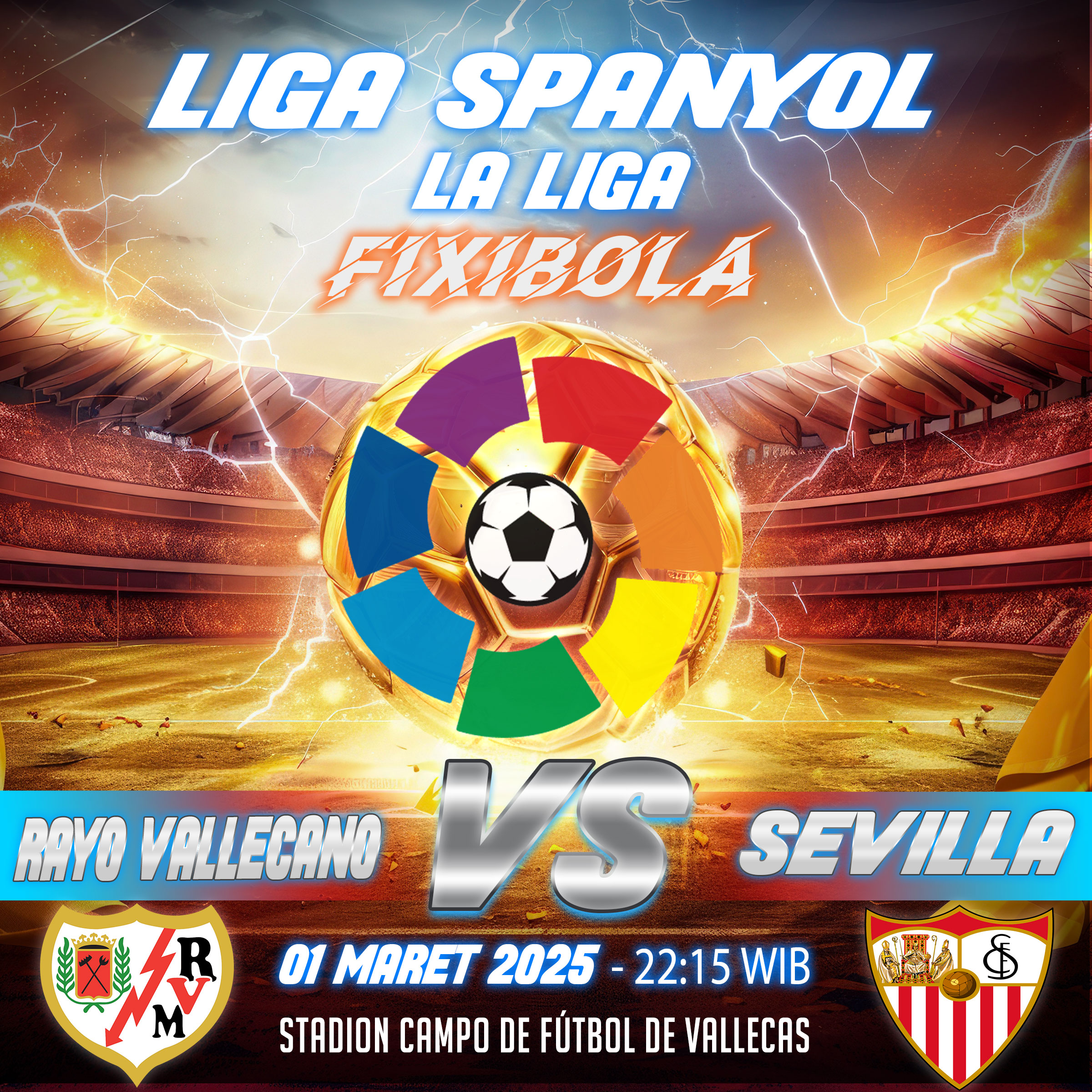 PREDIKSI BOLA RAYO VALLECANO VS SEVILLA