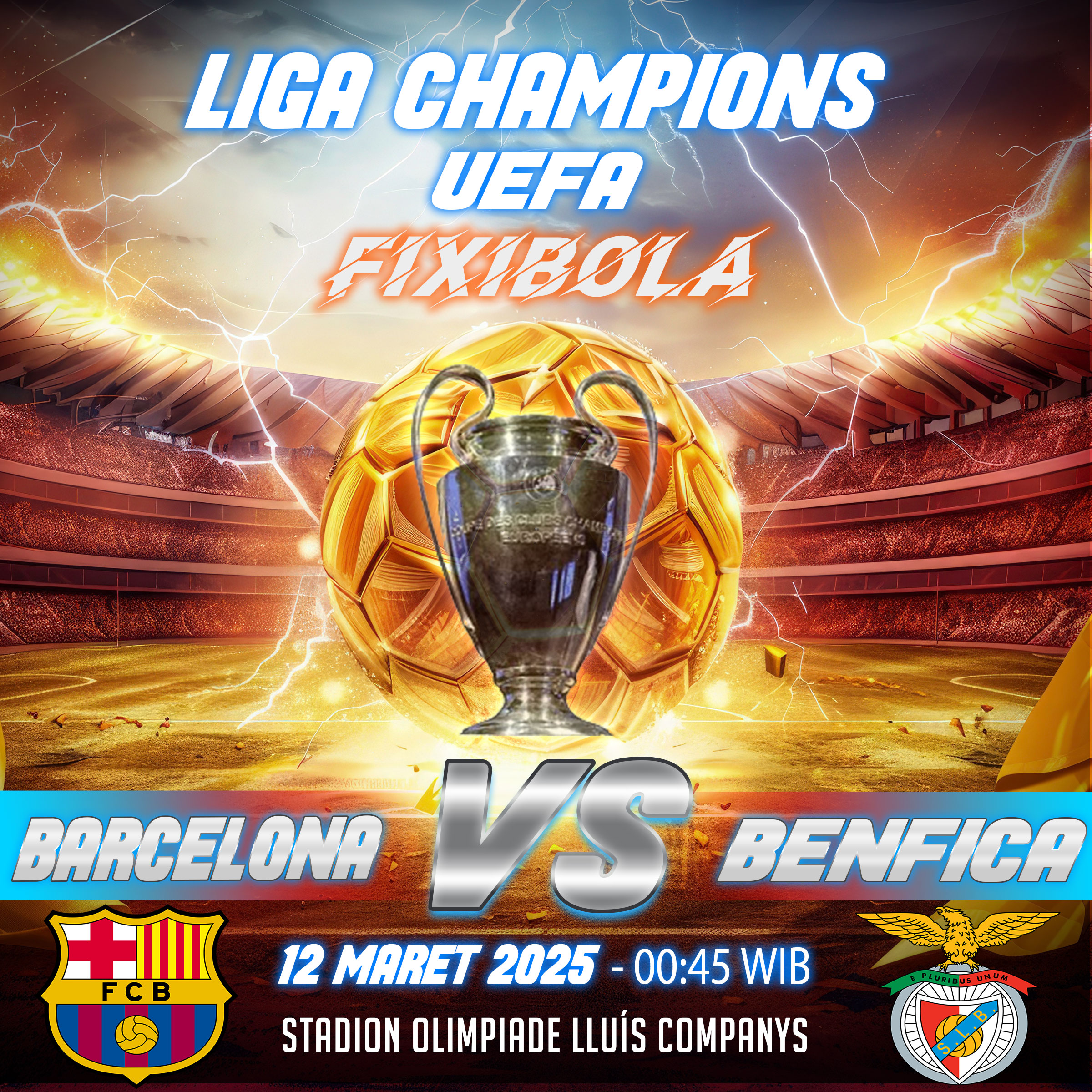 PREDIKSI BOLA BARCELONA VS BENFICA