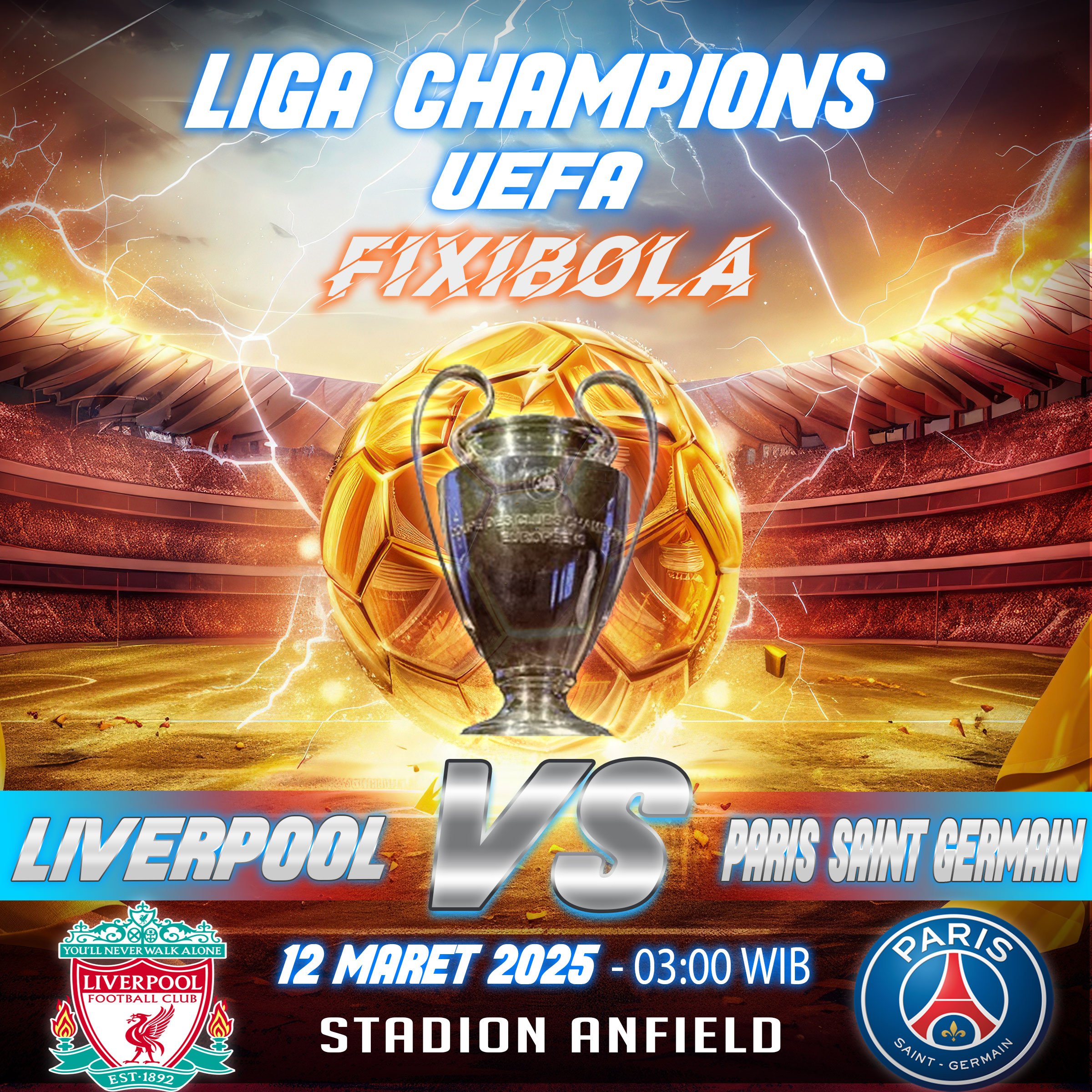 PREDIKSI BOLA LIVERPOOL VS PARIS SAINT GERMAIN